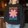 Autism Awareness Flower Acceptance Inclusion Love Support Women Sweatshirt Unique Gifts