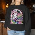 Awesome 8 Year Old Unicorn 8Th Birthday Girl Party Princess Women Sweatshirt Funny Gifts