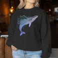 Ballena Azul Amante De La Ballena Jorobada Cuello Sudadera Mujer Regalos divertidos