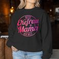 Beste Ehefrau Und Mama Der Welt Sweatshirt Frauen Lustige Geschenke