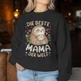 Beste Mama Der Welt Faultiere Mutter Mit Kind Muttertag Sweatshirt Frauen Lustige Geschenke