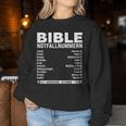 Bible Jesus God Church Christian Christian Sweatshirt Frauen Lustige Geschenke