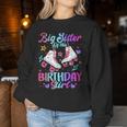Big Sister Of The Birthday Girl Rolling Skate Family Party Women Sweatshirt Unique Gifts