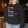 Birthday Party Its Me Hi Im The Birthday Girl Its Me Women Sweatshirt Personalized Gifts