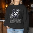 Black Is My Happy Color Goth Girl Emo Gothic Unicorn Women Sweatshirt Personalized Gifts