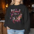 Blessed To Be Called Aunt Cute Flower Happy Women Sweatshirt Funny Gifts