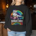 Bonus MomsaurusRex Dinosaurier Bonus Mama Saurus Familie Sweatshirt Frauen Lustige Geschenke