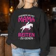 Born Um Mit Mama Riten Zu Gehen Pferdede Girls' Sweatshirt Frauen Lustige Geschenke