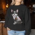 Boston Terrier I Love Mom Tattoo Dog Mother's Day Women Sweatshirt Unique Gifts