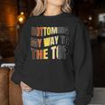 Bottoming My Way To Top Gay Bear Rainbow Flag Cruising Women Sweatshirt Unique Gifts