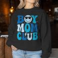 Boy Mom Club Mother's Day Groovy Mother Mama Women Sweatshirt Unique Gifts