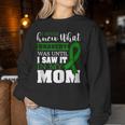 Bravery Mom Liver Cancer Awareness Ribbon Women Sweatshirt Unique Gifts