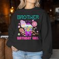 Brother Of The Birthday Girl Candyland Candy Birthday Women Sweatshirt Funny Gifts