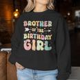 Brother Of The Birthday Girl Matching Family Birthday Women Sweatshirt Personalized Gifts