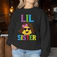 Building Blocks Lil Sister Master Builder Family Matching Women Sweatshirt Unique Gifts