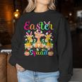 Bunny Egg Hunt Squad Giraffe Easter Squad Family Matching Women Sweatshirt Unique Gifts
