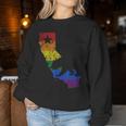 California Lgbtq Gay Lesbian Pride Rainbow Flag Women Sweatshirt Unique Gifts