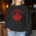 Canada Vintage Canadian Flag Leaf Maple Retro Women Sweatshirt Unique Gifts