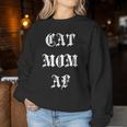 Cat Mom Af Alt Aesthetic Retro Vintage Gothic Women Sweatshirt Unique Gifts
