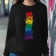 Cat Stack Rainbow Gay Pride Cute Lgbt Animal Pet Lover Women Sweatshirt Unique Gifts