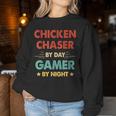 Chicken Chaser By Day Gamer By Night Women Sweatshirt Unique Gifts