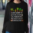 Chicken Lover Gardening For Women Gardener Women Sweatshirt Unique Gifts
