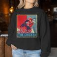 The Chicken Poster Vintage Country Farm Animal Farmer Women Sweatshirt Unique Gifts