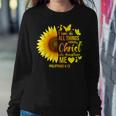 Christian Sunflower Philippians 4 Pretty Bible Verse Women Sweatshirt Unique Gifts