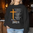 Class Of 2024 Christian Graduation Senior Graduate Women Sweatshirt Unique Gifts