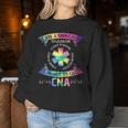 Cna Squad Appreciation Day Tie Dye For For Work Women Sweatshirt Personalized Gifts