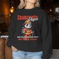 Cooler Feuerwehr Papa Pandaater Hauptmann Herren Sweatshirt Frauen Lustige Geschenke