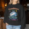 Countdown Is Over It's Cruise Time Husband Wife Women Sweatshirt Personalized Gifts