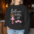 Cute Ballerina Ballet Birthday African American Girls Women Sweatshirt Unique Gifts