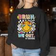 Cute End Of School Year Teacher Bruh We Out Teachers Women Sweatshirt Personalized Gifts
