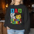 Dad Of The Birthday Girl Building Blocks Master Builder Women Sweatshirt Funny Gifts