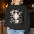 Damen Baseball Leopard Mama Schwester Lustiges Muttertagsdesign Mit-Ausschnitt Sweatshirt Frauen Lustige Geschenke