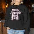 Damen Mama Mama Frauen Lustig Mama Leben Muttertag Mama Grafik Mit-Ausschnitt Sweatshirt Frauen Lustige Geschenke