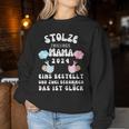 Damen Mamaon Zwillingen 2024 Spruch Stolze Zwillingsmama 2024 Sweatshirt Frauen Lustige Geschenke