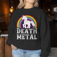 Death Metal Unicorn Sarcastic Heavy Metal Women Sweatshirt Personalized Gifts