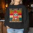 Die Lage Ist Besaufniserregend Sloth Punch Sweatshirt Frauen Lustige Geschenke