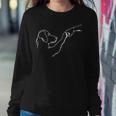 Dog And People Punch Hand Dog Man Friendship Bump Dog's Paw Women Sweatshirt Unique Gifts