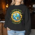 Earth Day Everyday Sunflower Environment Recycle Earth Day Women Sweatshirt Unique Gifts