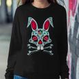 Easter Bunny Ears Sugar Skull N Girls Mens Women Sweatshirt Unique Gifts