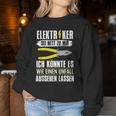 Electrician Ich Könnte Es Wie Eine Unfall Aussehen Lassen S Sweatshirt Frauen Lustige Geschenke