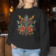 Faith Hope Love God Jésus Christ Croix Papillons Avec Col En Women Sweatshirt Cadeaux drôles