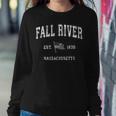 Fall River Massachusetts Ma Vintage Us Flag Women Sweatshirt Unique Gifts