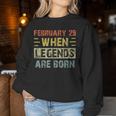 February 29 Birthday For Girls Cool Leap Year Women Sweatshirt Unique Gifts