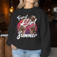 Feral Girl Summer Vintage Feral Girl Summer Raccoon Women Sweatshirt Unique Gifts