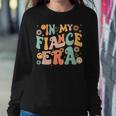 In My Fiance Era Retro Vintage Groovy Fiance Engagement Women Sweatshirt Unique Gifts