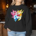 Field Trip Vibes Field Day Fun Day Colorful Teacher Student Women Sweatshirt Funny Gifts